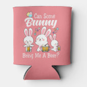 Rafraîchisseur Pour Canette Bunny M'Apporte Une Bière Heureuse Pâques (Devant)