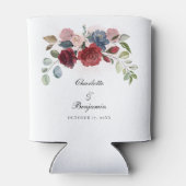 Rafraîchisseur Pour Canette Burgundy Bloom Rustic Floral Wedding Party (Dos)