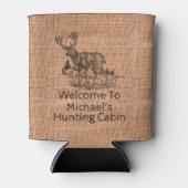 Rafraîchisseur Pour Canette Burlap Rustique personnalisé avec illustration de  (Devant)