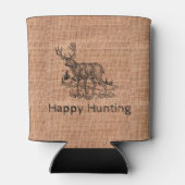 Rafraîchisseur Pour Canette Burlap Rustique personnalisé avec illustration de  (Dos)