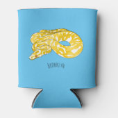 Rafraîchisseur Pour Canette Burmese python snake cartoon illustration (Devant)
