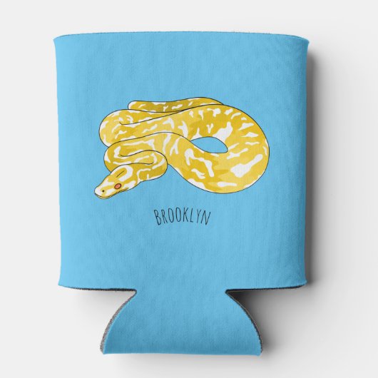 Rafraîchisseur Pour Canette Burmese python snake cartoon illustration (Dos)
