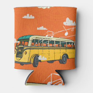 Rafraîchisseur Pour Canette Bus vintage : Arrière-plan de la texture des nuage