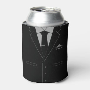 Rafraîchisseur Pour Canette Business Black Suit Funny Can Cooler Nom personnal
