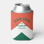 Rafraîchisseur Pour Canette Cabine Crew Peronalized Destination Retro Rouge Ve (Can devant)