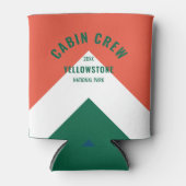 Rafraîchisseur Pour Canette Cabine Crew Peronalized Destination Retro Rouge Ve (Devant)