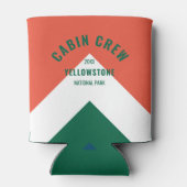 Rafraîchisseur Pour Canette Cabine Crew Peronalized Destination Retro Rouge Ve (Dos)