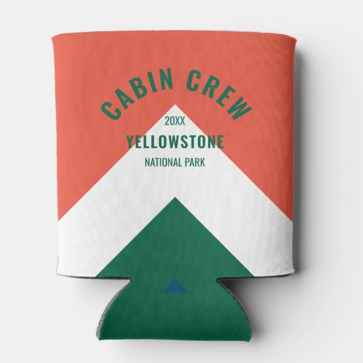 Rafraîchisseur Pour Canette Cabine Crew Peronalized Destination Retro Rouge Ve (Dos)