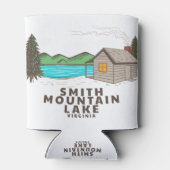 Rafraîchisseur Pour Canette Cabine du lac Smith Mountain (Dos)