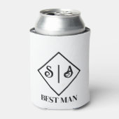 Rafraîchisseur Pour Canette Câbles gravés, Bachelor Party Cadeaux (Can devant)