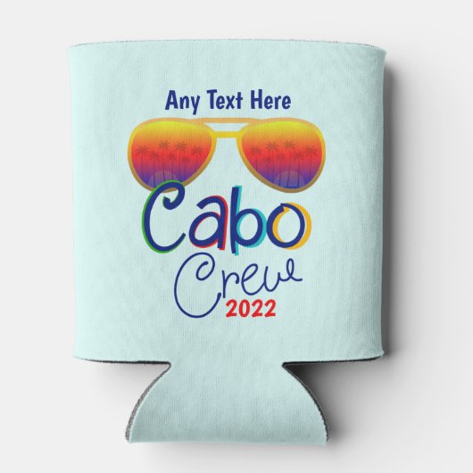 Rafraîchisseur Pour Canette Cabo Crew Vacances Famille Lune de miel Groupe Fil (Dos)