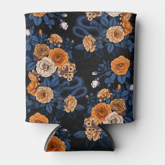 Rafraîchisseur Pour Canette Caché en rose, orange et bleu (Devant)