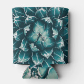 Rafraîchisseur Pour Canette Cactus d'agave, nature bleue abstraite (Dos)