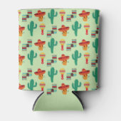 Rafraîchisseur Pour Canette Cactus mexicain et Sombrero Motif (Devant)