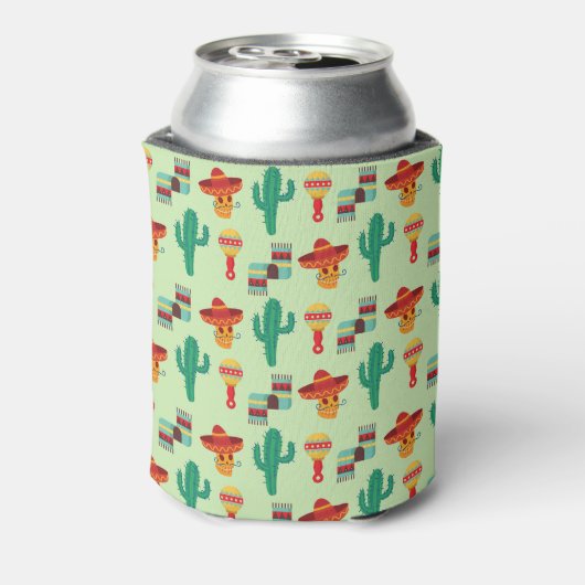 Rafraîchisseur Pour Canette Cactus mexicain et Sombrero Motif (Can Dos)