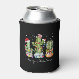 Rafraîchisseur Pour Canette Cactus Noël Noël Noël Feux de lumière Santa Hat Ca