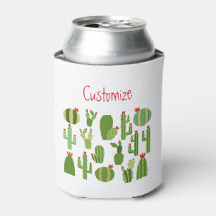 Rafraîchisseur Pour Canette Cactus Plantes à fleur rouge agité Thunder_Cove