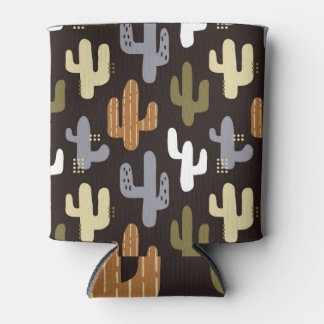 Rafraîchisseur Pour Canette Cactus scandinaves, arrière - plan vintage sans so