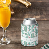 Rafraîchisseur Pour Canette Cactus vert blanc rouge nom du motif