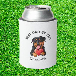 Rafraîchisseur Pour Canette Cadeau Cœur Rouge Rottweiler