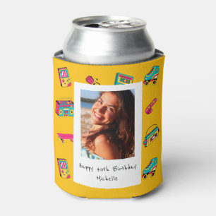 Rafraîchisseur Pour Canette Cadeau d'anniversaire iconique des années 90, jaun