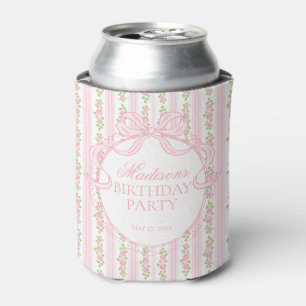 Rafraîchisseur Pour Canette Cadeau de fête d'anniversaire floral fantaisie vin