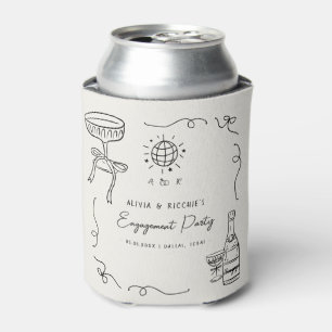 Rafraîchisseur Pour Canette Cadeau de fête de fiançailles fantaisiste dessiné