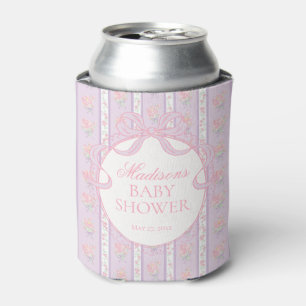Rafraîchisseur Pour Canette Cadeau de Fête Prénatale Fleuris Fantaisie Vintage