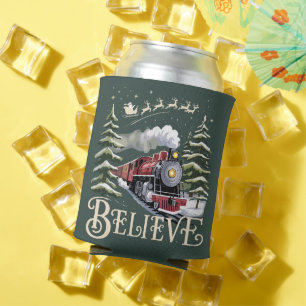 Rafraîchisseur Pour Canette Cadeau de Noël Polar Express Croire Xmas Hiver