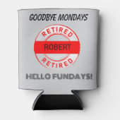 Rafraîchisseur Pour Canette Cadeau de retraite amusant (Devant)