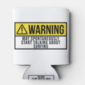 Rafraîchisseur Pour Canette Cadeau de surf - Surfer Lover (Dos)