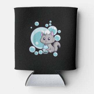 Rafraîchisseur Pour Canette Cadeau de thé bulle de chat | Funny Boba Tea Cats 