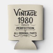 Rafraîchisseur Pour Canette Cadeaux d'anniversaire vintages personnalisés noir (Dos)