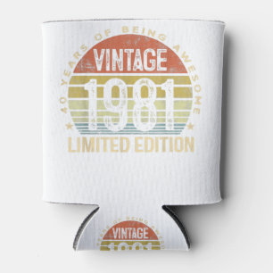 Rafraîchisseur Pour Canette Cadeaux de 40 ans Vintage 1981 Limited Edition 40t