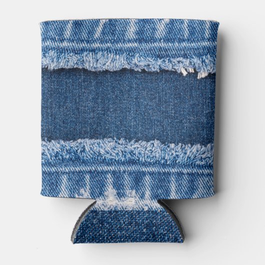 Rafraîchisseur Pour Canette Cadre en tissu à deux tons blanchis (Devant)