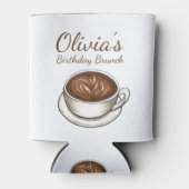 Rafraîchisseur Pour Canette Café Latte Cappuccino Anniversaire Fête Brunch (Devant)