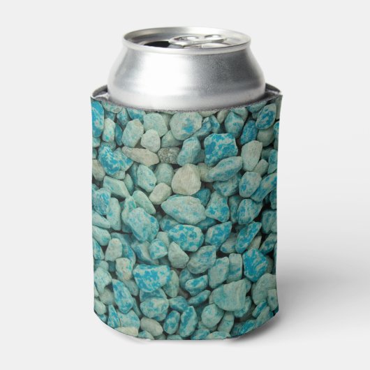 Rafraîchisseur Pour Canette cailloux bleus sur une mousse peut refroidir (Can devant)
