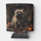 Rafraîchisseur Pour Canette Cairn Terrier Citrouilles Halloween effroi (Dos)