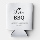 Rafraîchisseur Pour Canette Calligraphie moderne i do barbecue douche nuptiale (Devant)