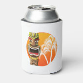 Rafraîchisseur Pour Canette Calme Tiki Statue Plage Coucher de soleil (Can Dos)