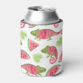 Rafraîchisseur Pour Canette Caméléons tropicaux, pastèques : motif mignon (Can devant)