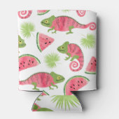 Rafraîchisseur Pour Canette Caméléons tropicaux, pastèques : motif mignon (Dos)