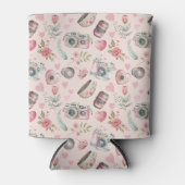 Rafraîchisseur Pour Canette Caméra Floral (Devant)