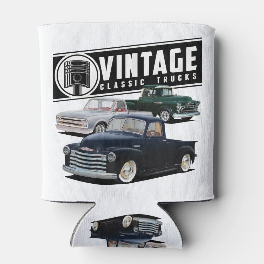 Rafraîchisseur Pour Canette Camions rétro vintages (Dos)