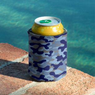 Rafraîchisseur Pour Canette Camo bleu