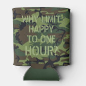 Rafraîchisseur Pour Canette Camo Pourquoi Limiter Heureux À Une Heure (Dos)