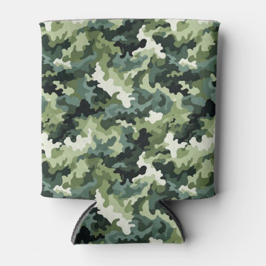 Rafraîchisseur Pour Canette Camo Vert Pâte (Devant)