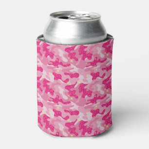 Rafraîchisseur Pour Canette Camouflage Chic Camo Glam Armée Rose Éclatante