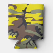 Rafraîchisseur Pour Canette Camouflage jaune et Brown, Militaire, Armée (Devant)