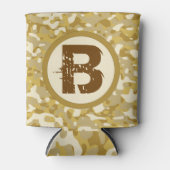 Rafraîchisseur Pour Canette Camouflage Monogramme Brown Chasse et pêche (Devant)